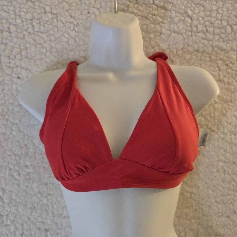 🆕️👙Shade & Shore Red Bikini Top, Sz L (12-14)